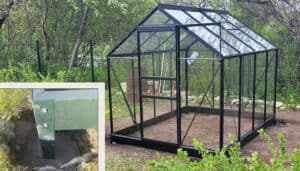 Kasvuhoone kinnitamine alusraamiga